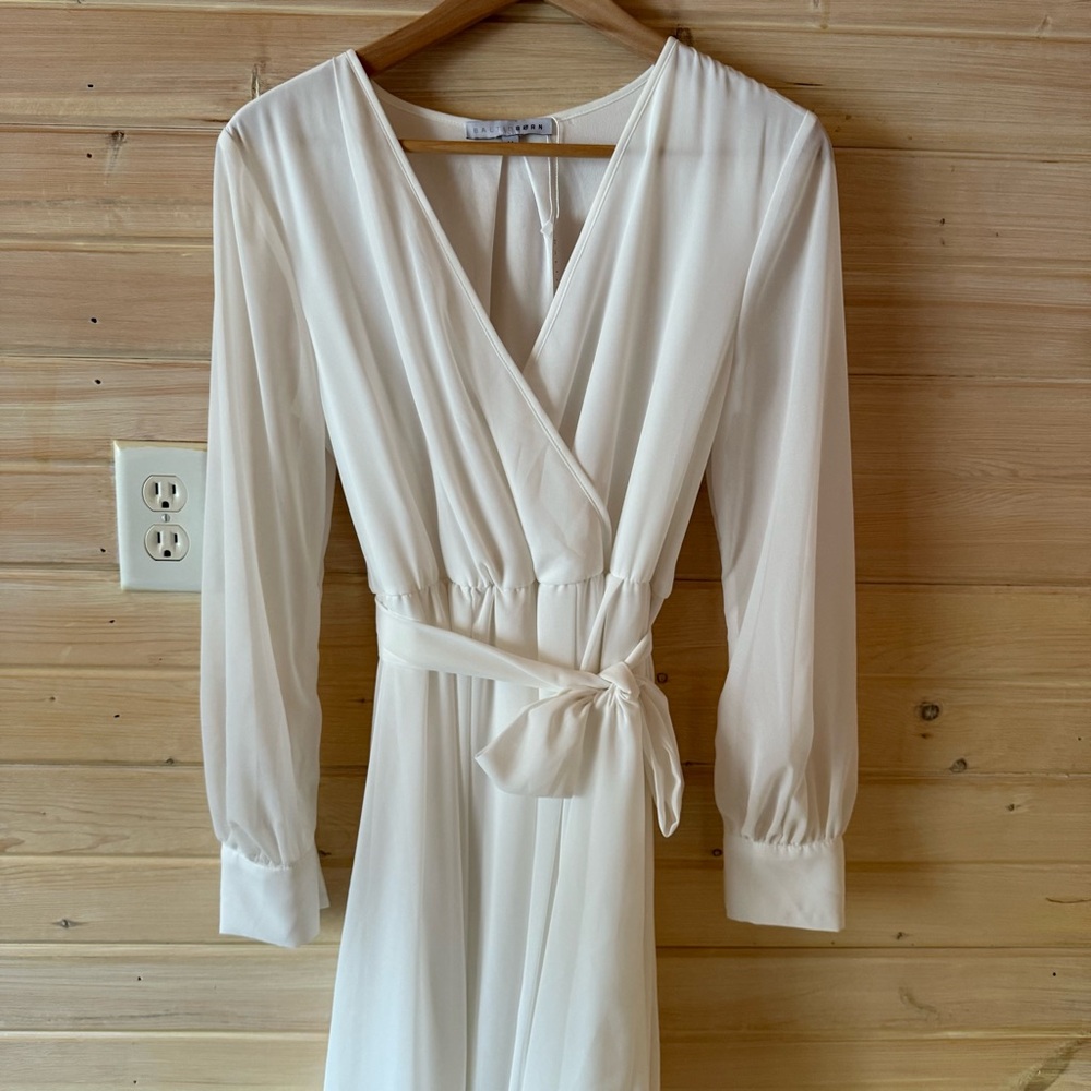 Baltic Born Cream Maxi Wrap Dress